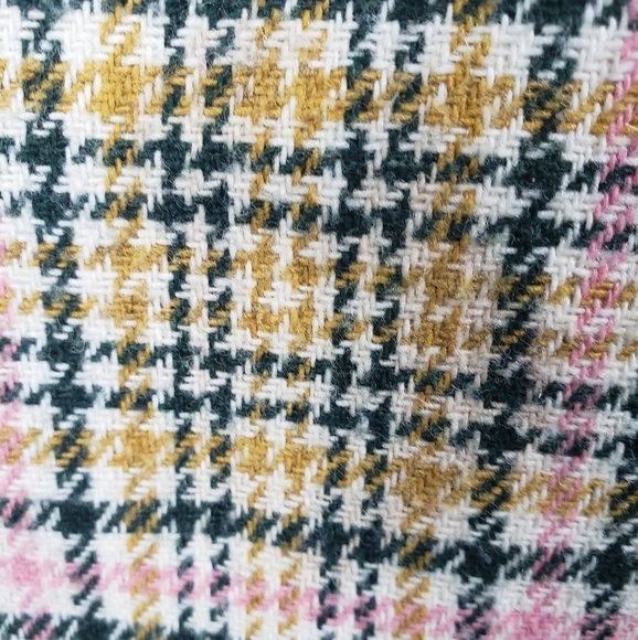 J.Crew Italian Wool Womens Green/Ivory Plaid Button Down Midi Length Coat Sz 2 - Picture 15 of 15